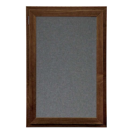 Outdoor Enclosed Combo Board,42x32,Satin Frame/Black & Rubber